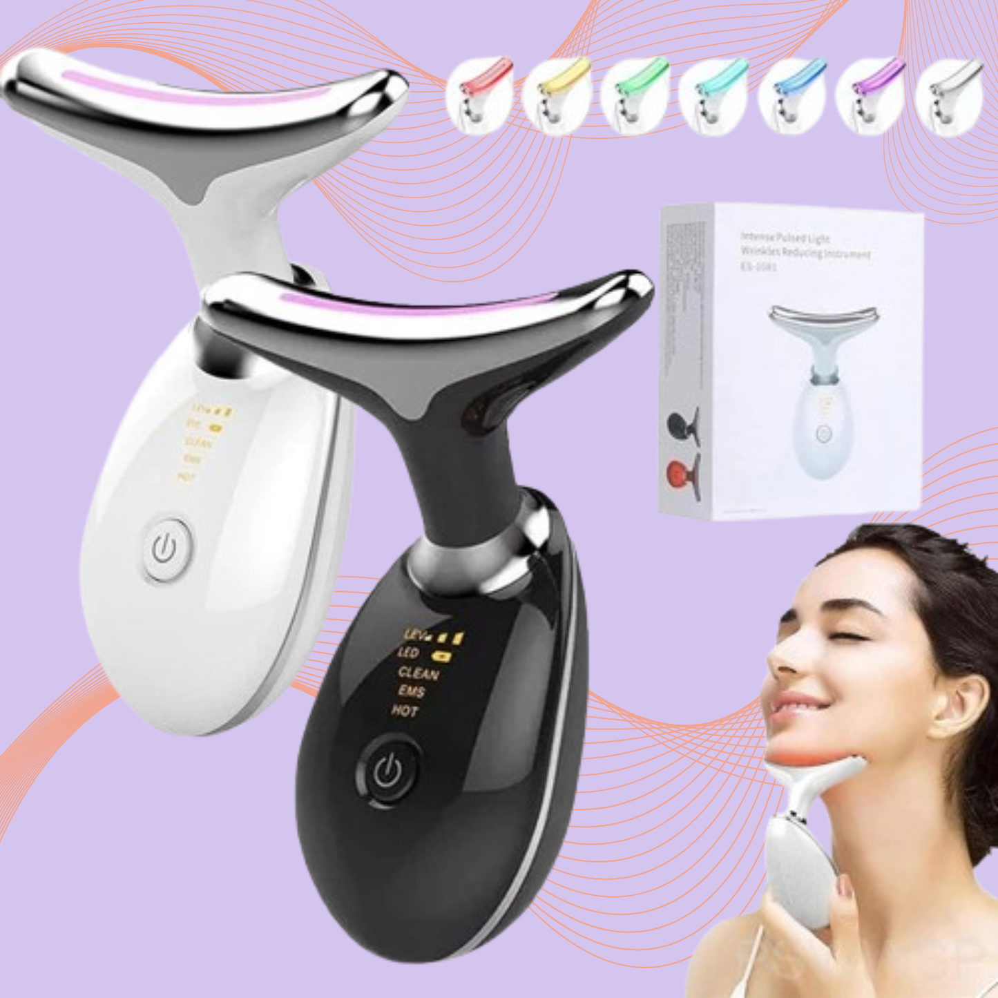 LumiGlow LED Facial & Neck Sculptor