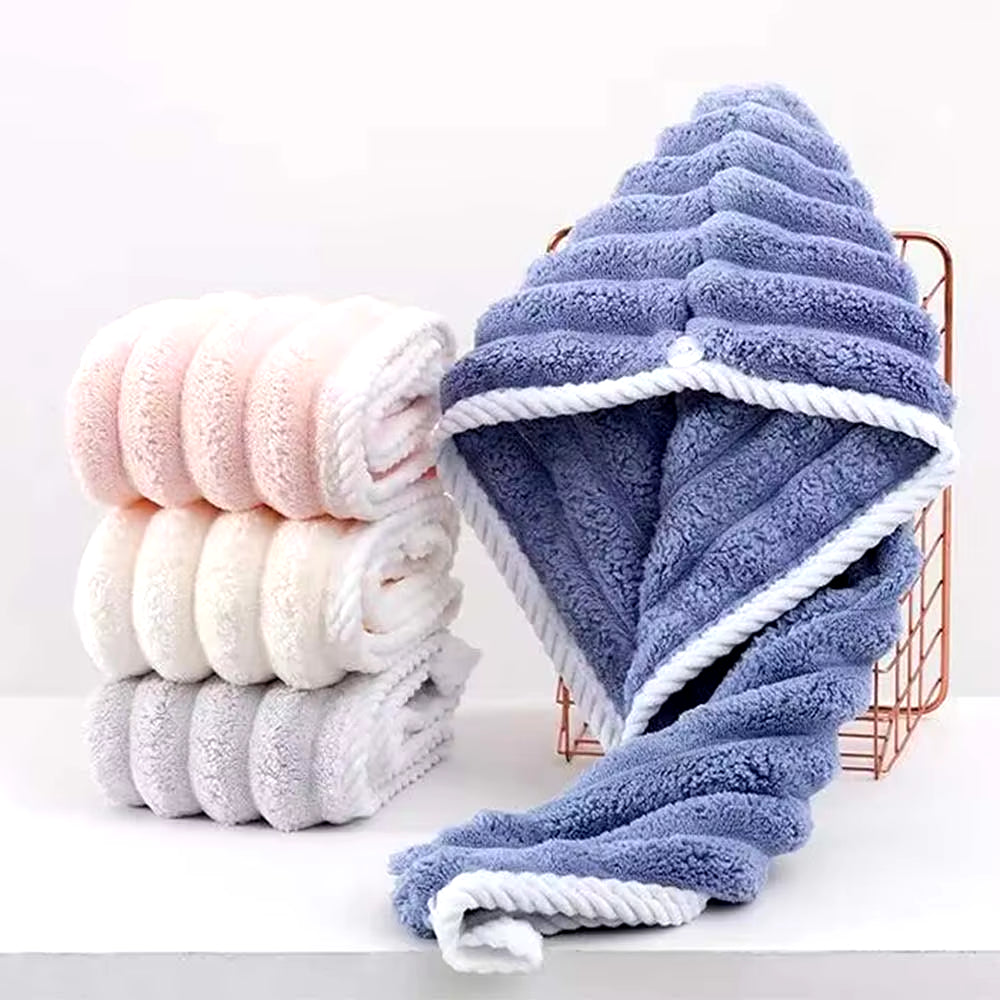 Super Absorbent Quick Dry Hair Towel Cap