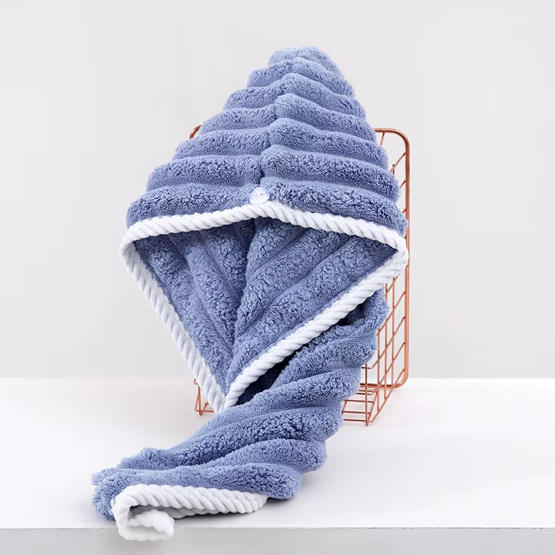 Super Absorbent Quick Dry Hair Towel Cap