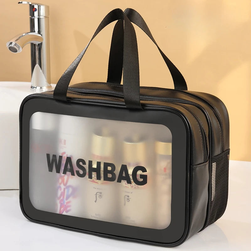 GlowGo Wet-Dry Makeup Bag – Organise, Travel, Shine!