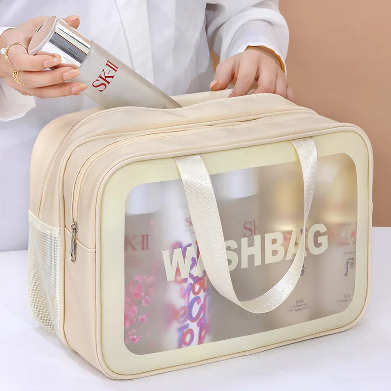 GlowGo Wet-Dry Makeup Bag – Organise, Travel, Shine!