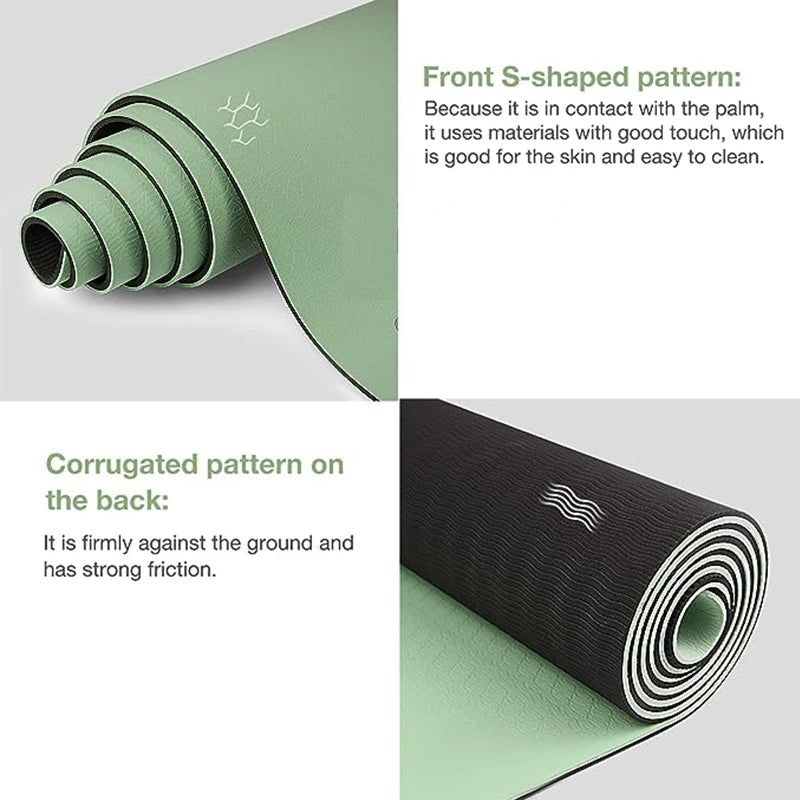 Premium Non-Slip TPE Yoga Mat – Extra Durable & Sweatproof