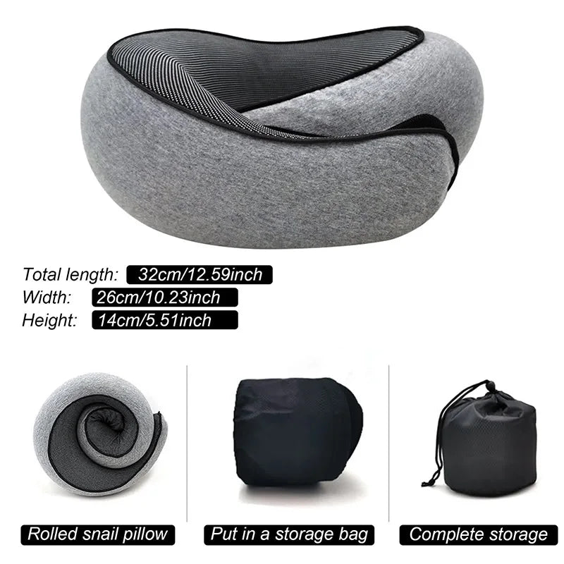 ElevateTravel™ Memory Foam Neck Pillow