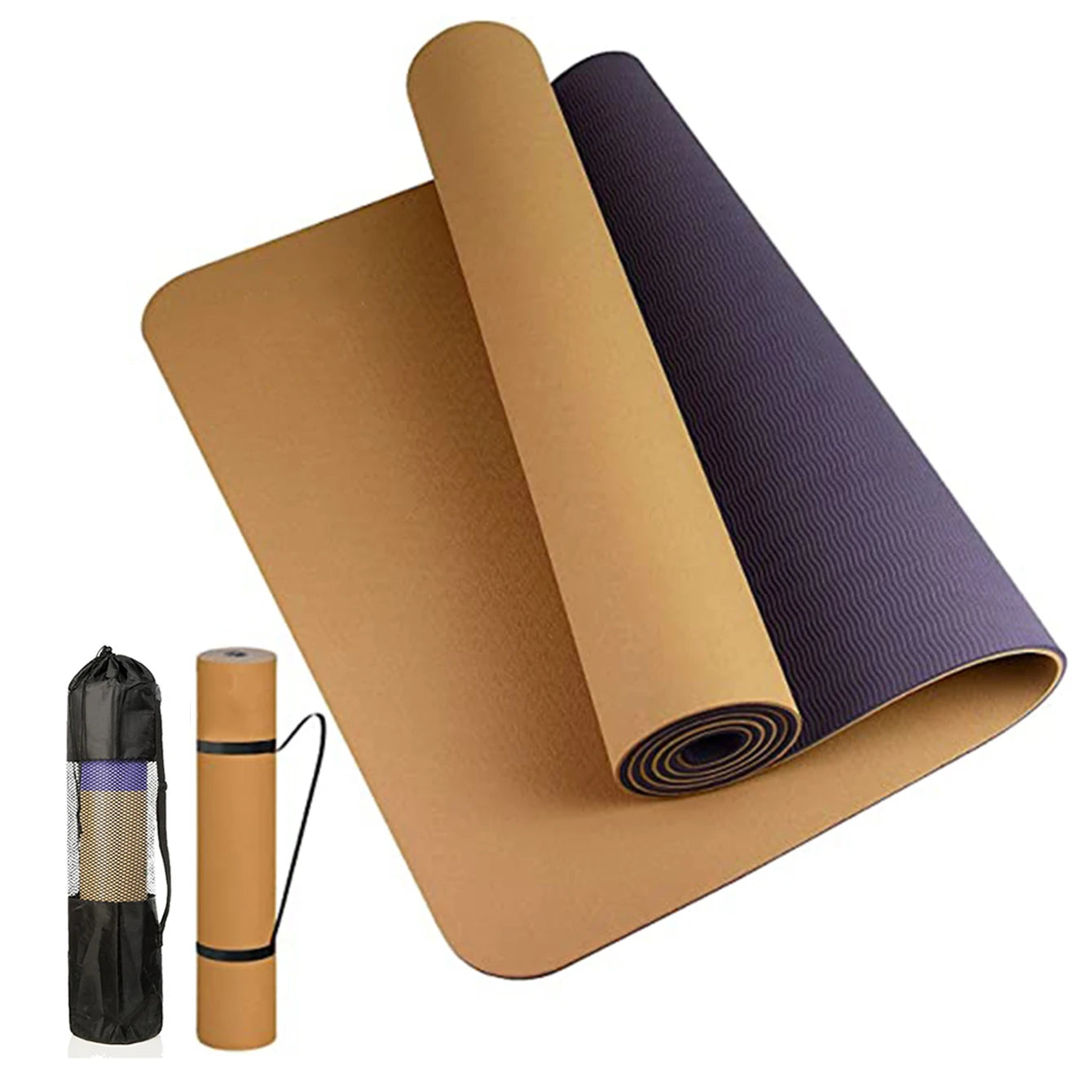 Premium Non-Slip TPE Yoga Mat – Extra Durable & Sweatproof