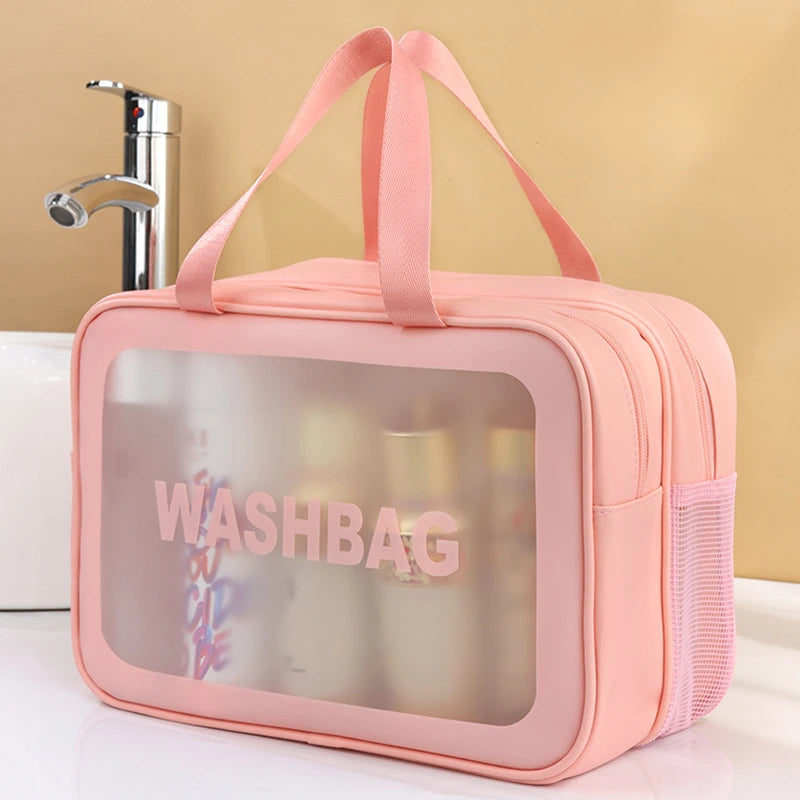 GlowGo Wet-Dry Makeup Bag – Organise, Travel, Shine!