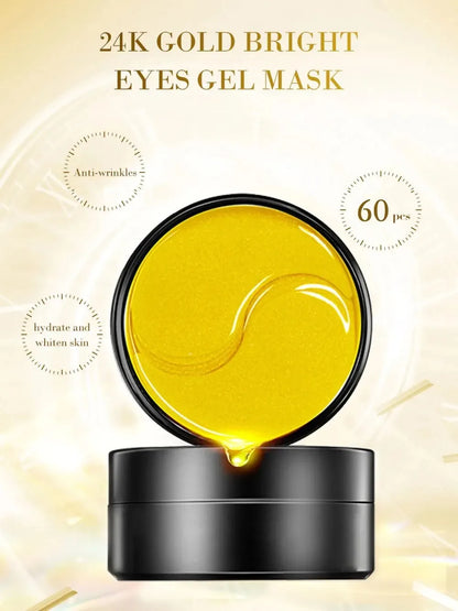 GlowEyes Gold Collagen Eye Masks – Revive, Hydrate, and Brighten!