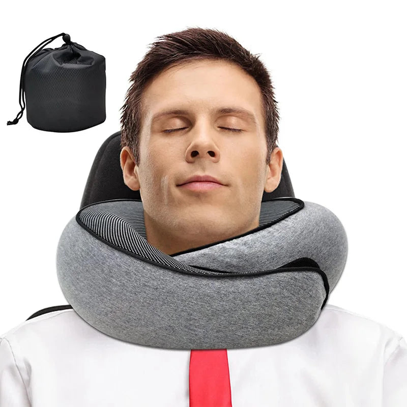 ElevateTravel™ Memory Foam Neck Pillow