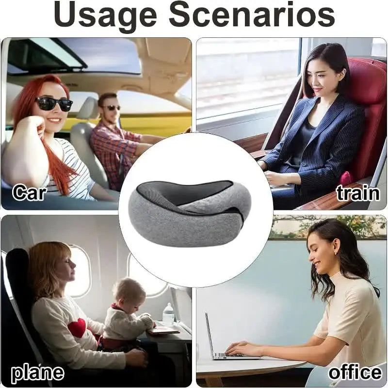 ElevateTravel™ Memory Foam Neck Pillow