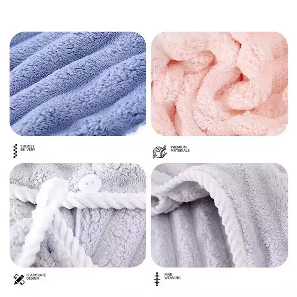 Super Absorbent Quick Dry Hair Towel Cap